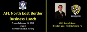 AFL North East Border Business Lunch with Brendon Gale